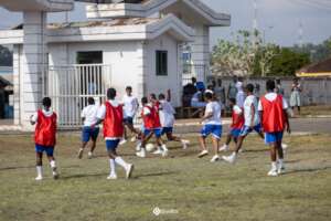 Soccer clinic with OLAGirls Senior High School