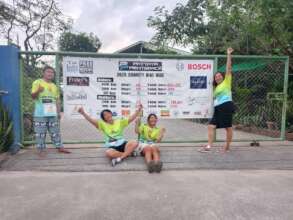 Our walkers did their bit too!