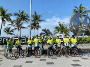 Many adults are riding 400km