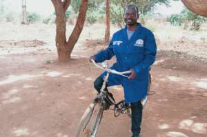 Community based vaccinator, Timothy Chimangeni.