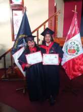 Two graduating students in Cusco