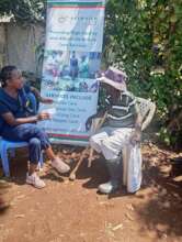 Caregiver engagement with elders at a market place