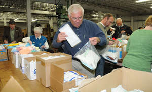 Packing SMKs for Haiti