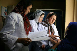 Community midwifery students in Afghanistan