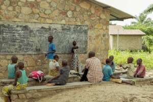 Provide Roofed Learning Space for 200 Village Kids