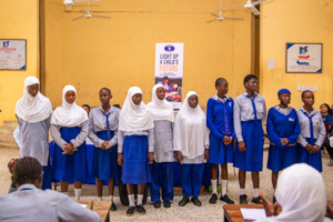 The students before the scholarship presentation
