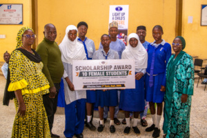 Second 5 of 10 Girls Recieving the Scholarship