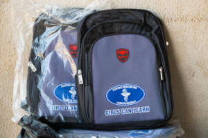 Produced schoolbags before they were given student