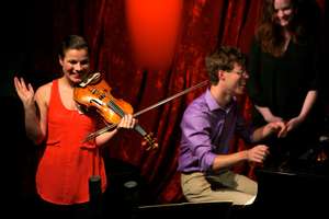 Bella Hristova & Daniel Schlosberg at Jimmy Mak's