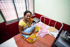 Mother and baby in Raebareli