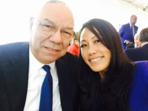 With Colin Powell, Former US Secretary of State