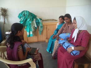 Mothers receive training at SM Halli clinic