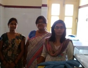 Unchahar Clinic staff with Embrace representative