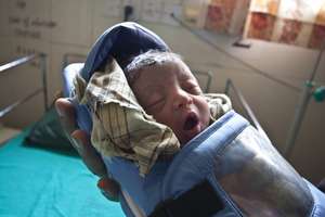 Infant in Embrace warmer