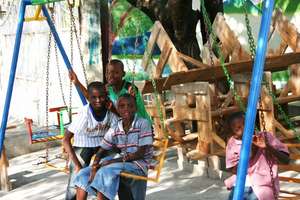 Kids who will attend class in EDV classrooms