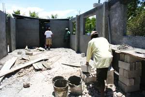 Construction on five permanent classrooms on-going