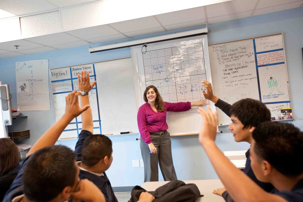 Professional teachers deliver general content.