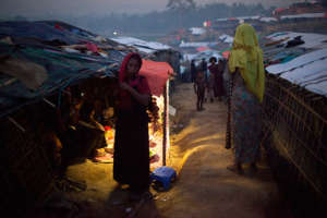 Camps are overcrowded and lacking privacy.