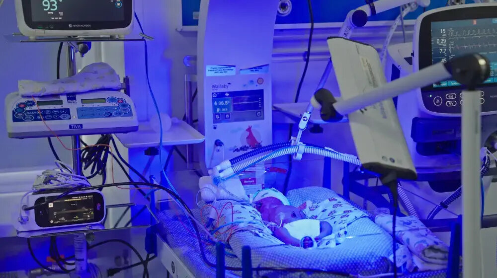 A newborn in the hospital. UNFPA/Isaac Hurskin