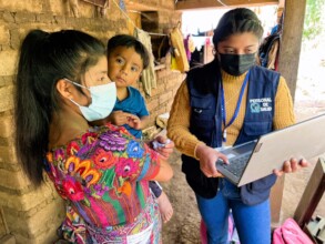 nutrition visit in rural Guatemala