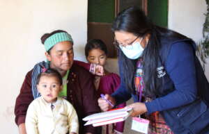 Lily AJu on a family visit