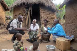 MST trainees talking to the local community