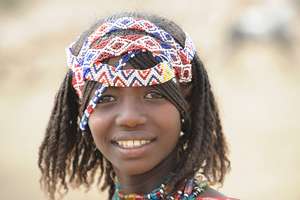An Afar girl who will one day use a  birthing kit