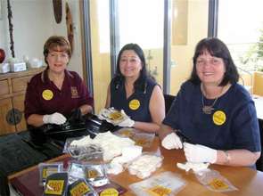 Volunteers Assembling Kits