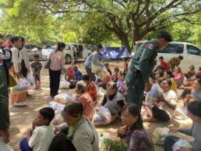 Displaced people from the conflict