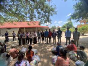 Offer food supplies at Sen Sok Commune