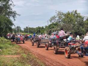 People escape from border conflict