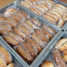 Donate unmarketable bread to parents and children