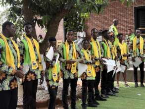 Students with certificates