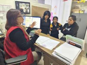 The family with the social worker