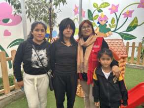 Maria on the playground in Aniquem