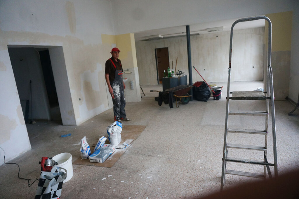 Renovation rendering and painting