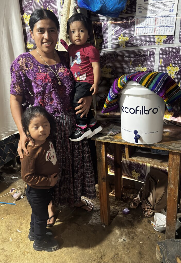 A family in the Chamil community