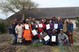 trainees getting their certificates