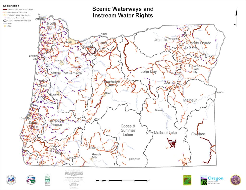 Oregon Water Rights Map Reports On Protect And Restore Free Flowing Oregon Rivers - Globalgiving