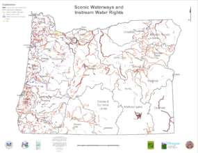 Map of Instream Water Rights in Oregon