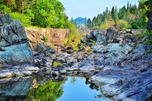Feilder Dam from downstream - Evans Creek