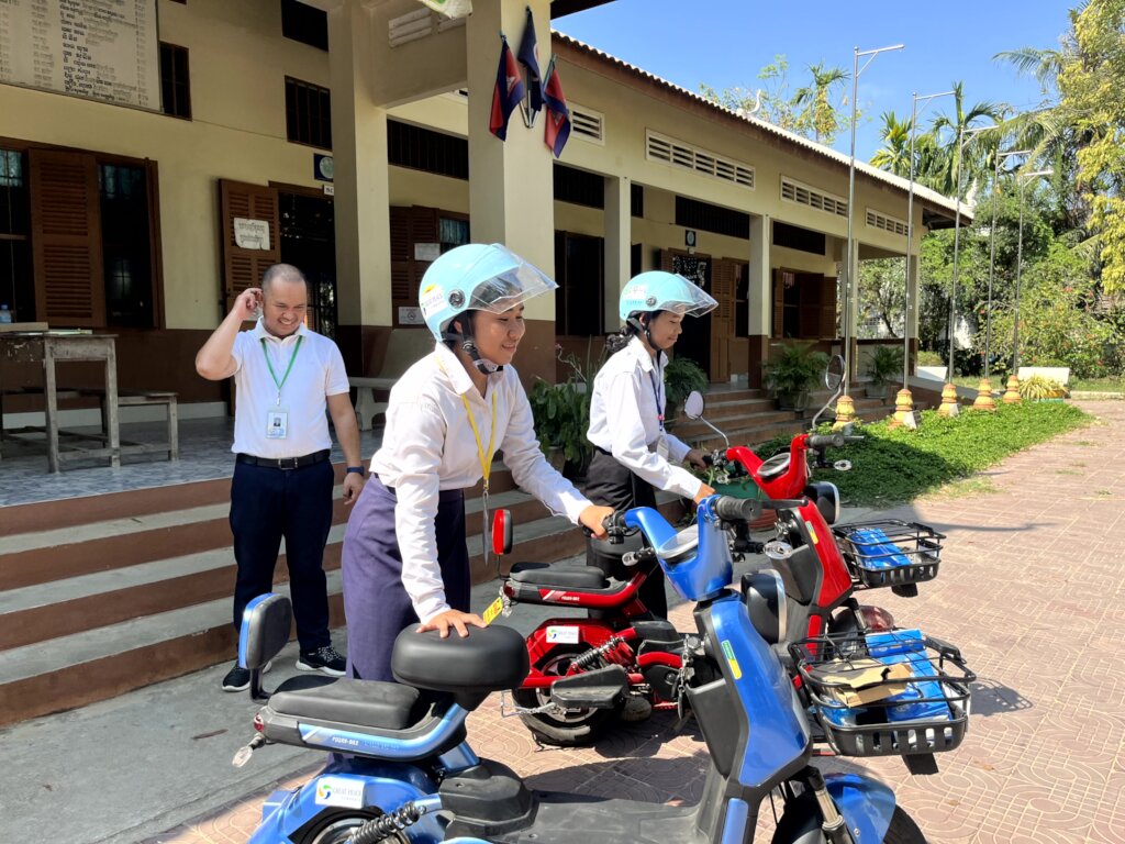 Bicycles for Cambodian Youth Commuting to School