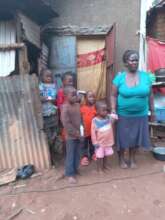 Afamily of six children we supported with educa