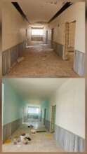 The school is currently under renovation.