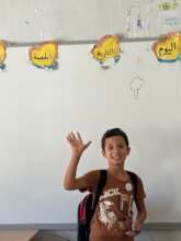 Muhammed (10) is excited for the school!