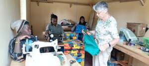 Proud Moms making bags