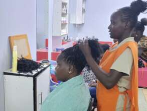 Proud Mom Stella Training in Hair and Beauty