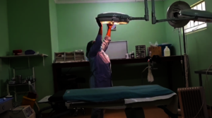 Staff Preparing the Operating Theatre