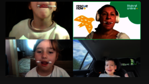 Online emotional support for children in Ukraine
