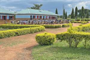 Students in main school courtyard